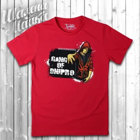 Прикольные футболки: Gang of Dnipro 4 red